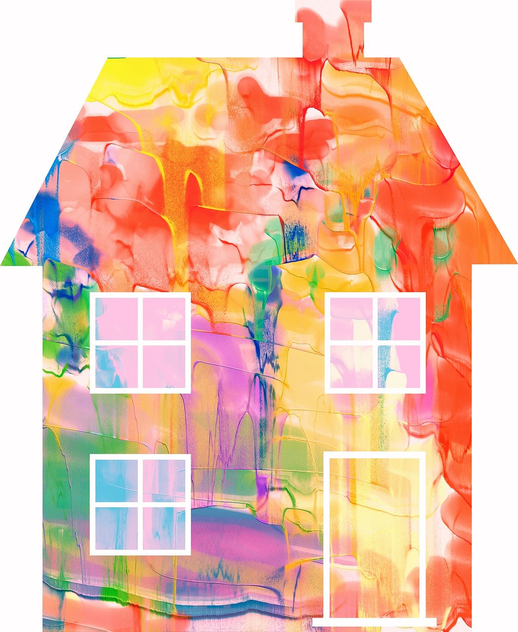 pastel house colours