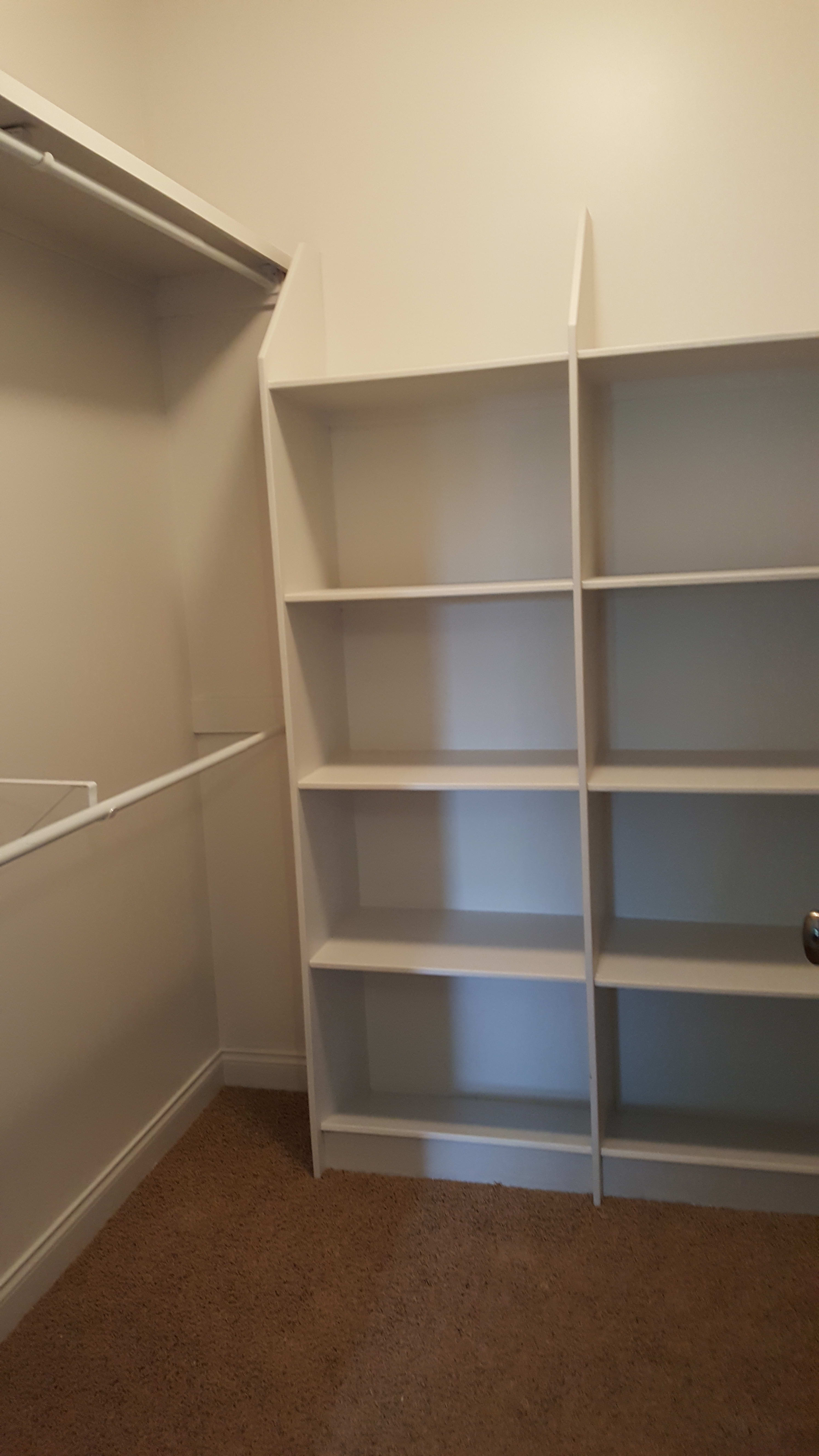 Closet Refresh With White Paint Home, What Kind Of Paint For Closet Shelves